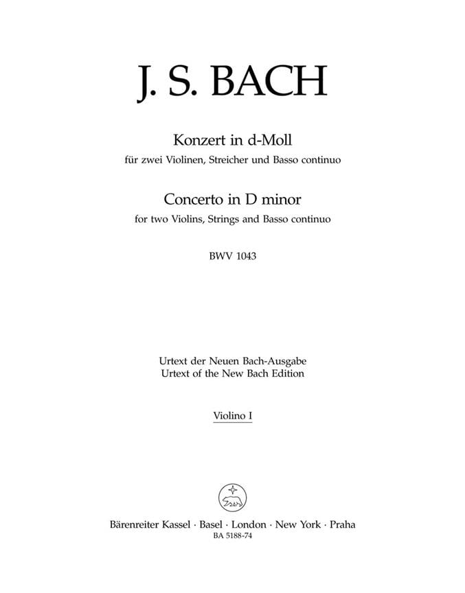 Double Concerto D-Minor BWV 1043